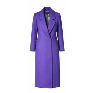 Vintage Adolfo Classics Purple 100% Wool Double-Breasted Coat